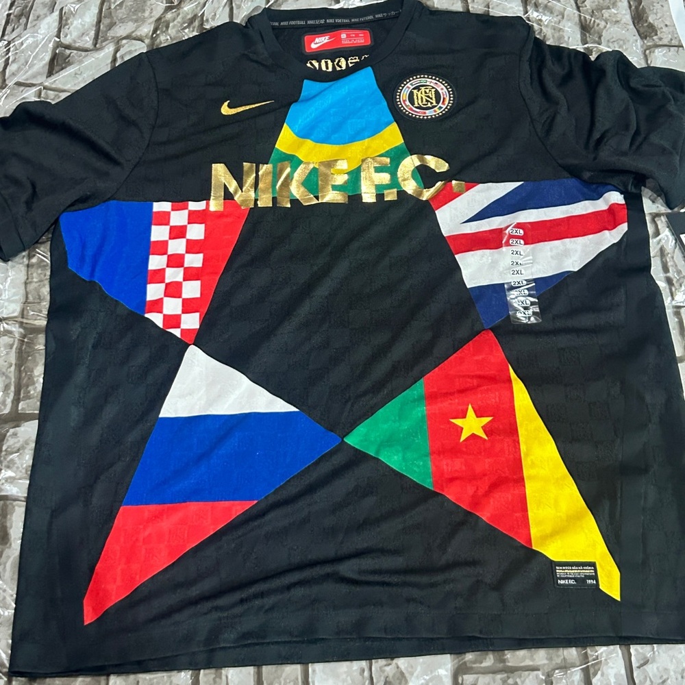 Nike F.C. 1994 World’s Football Club Jersey – Black – Men’s XXL – New With Tags